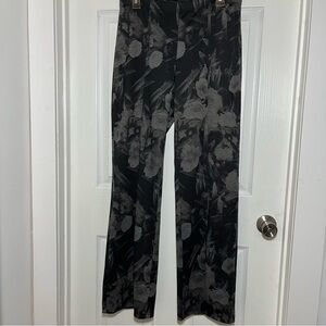 CLARA SUNWOO Black and Gray Wider Leg Pull On Pants